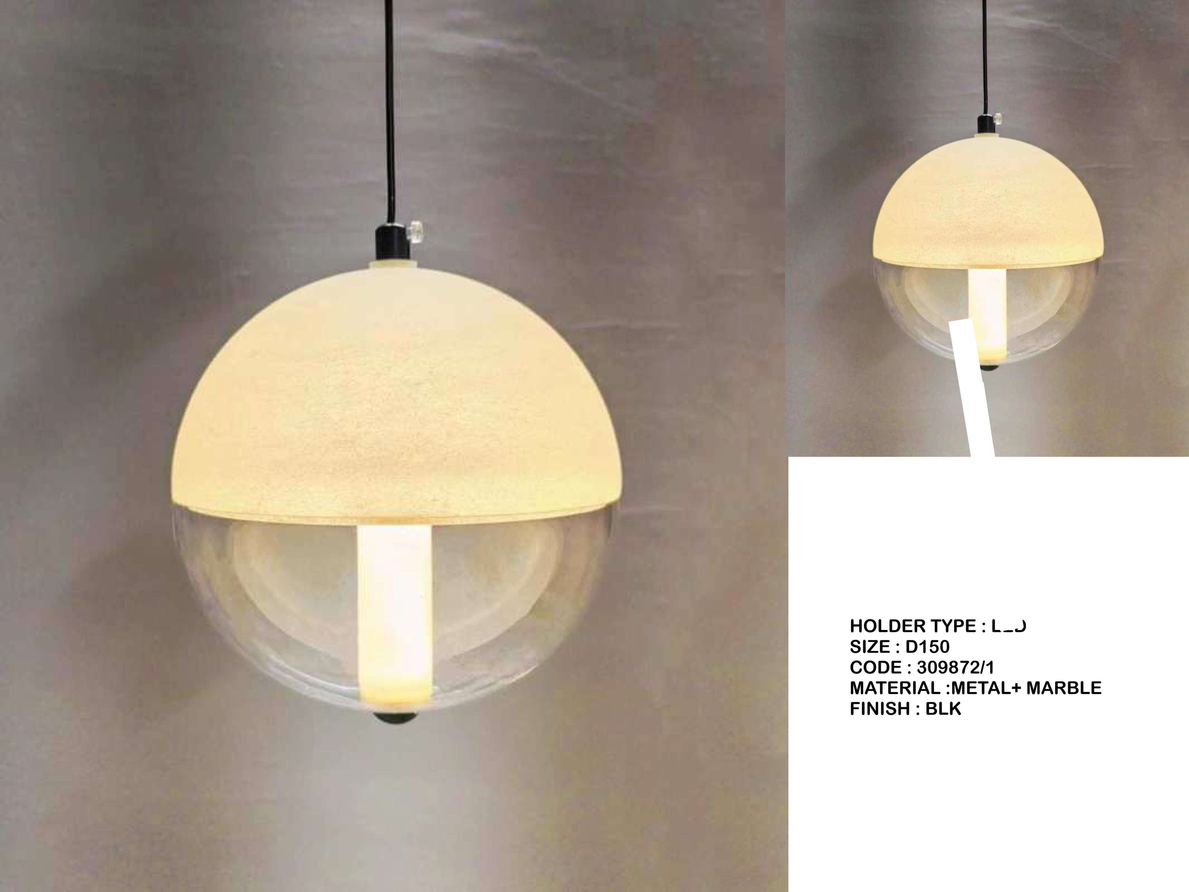 Beyond Lights - Marble Globe Lamp- LCHL